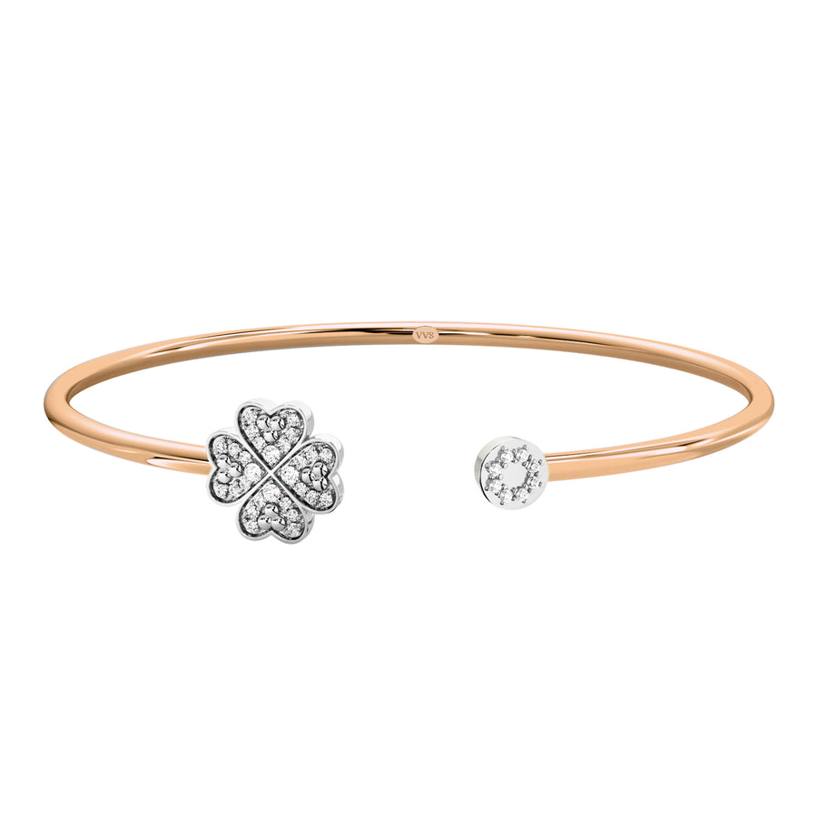 Faith Solitaire Torque Bangle