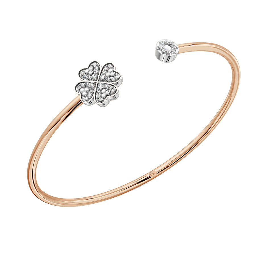 Faith Solitaire Torque Bangle