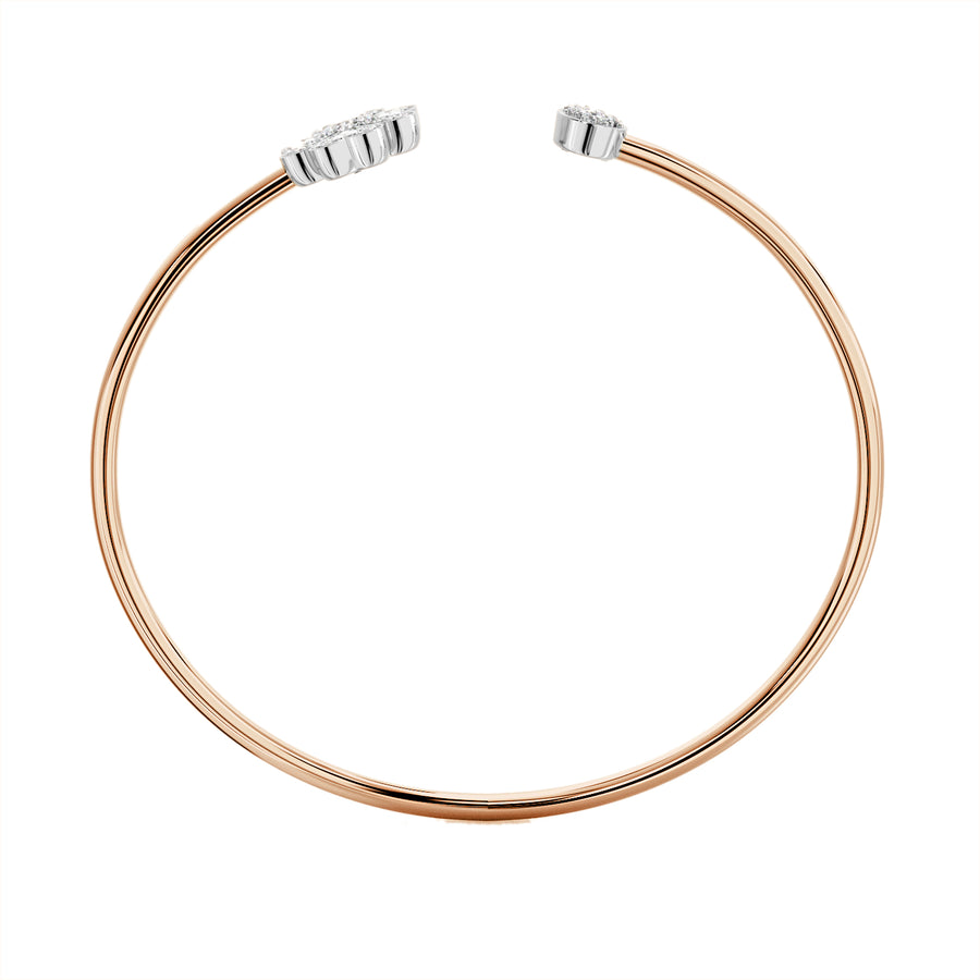 Faith Solitaire Torque Bangle