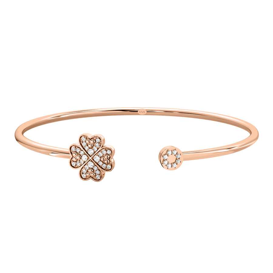 Faith Solitaire Torque Bangle
