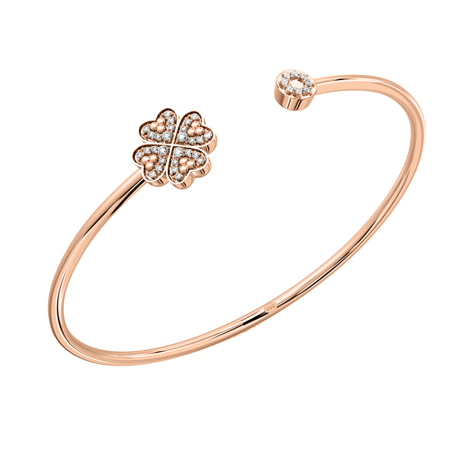 Faith Solitaire Torque Bangle