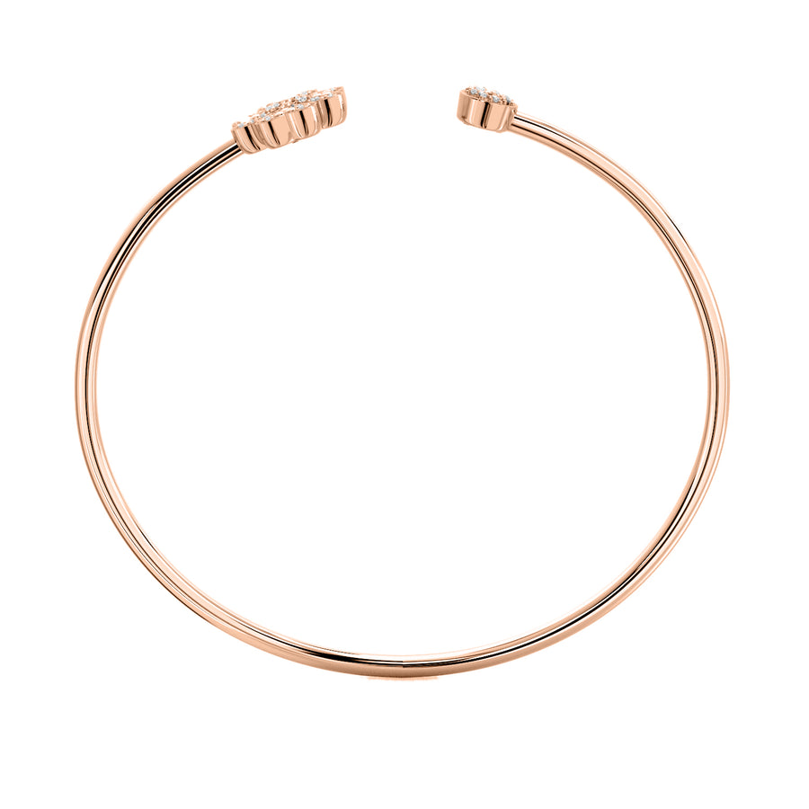 Faith Solitaire Torque Bangle