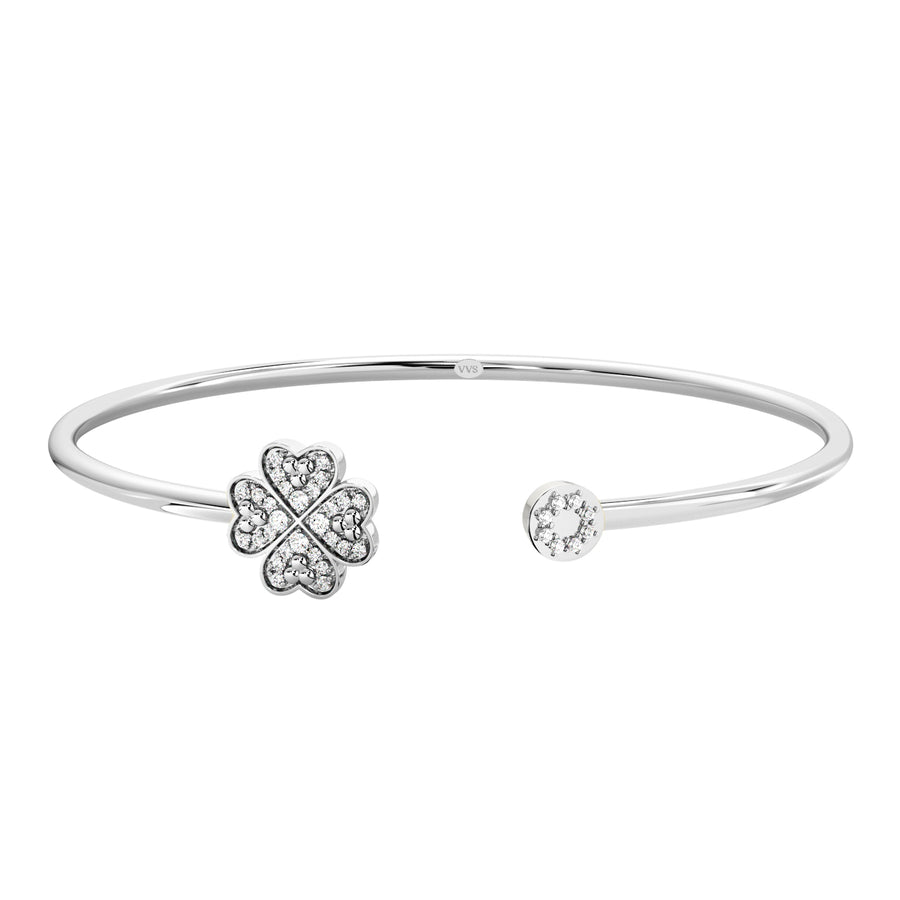 Faith Solitaire Torque Bangle