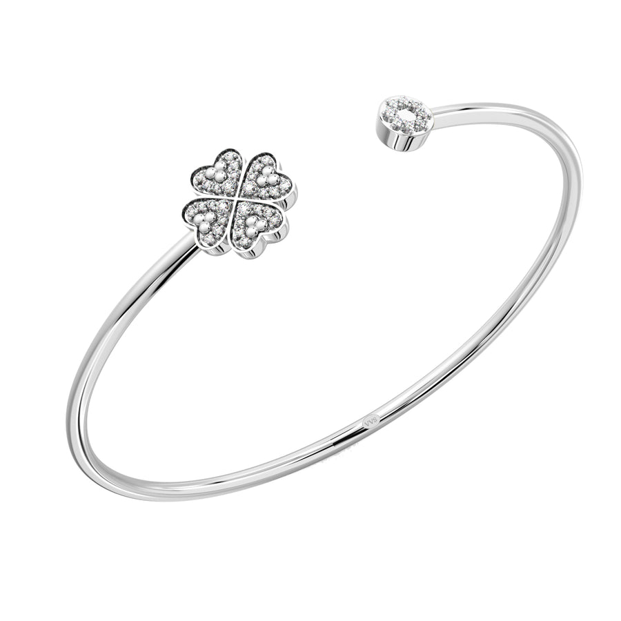 Faith Solitaire Torque Bangle