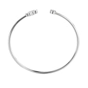 Faith Solitaire Torque Bangle