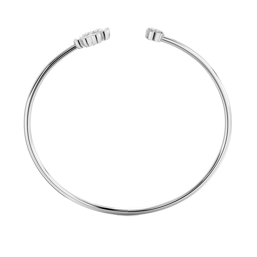Faith Solitaire Torque Bangle