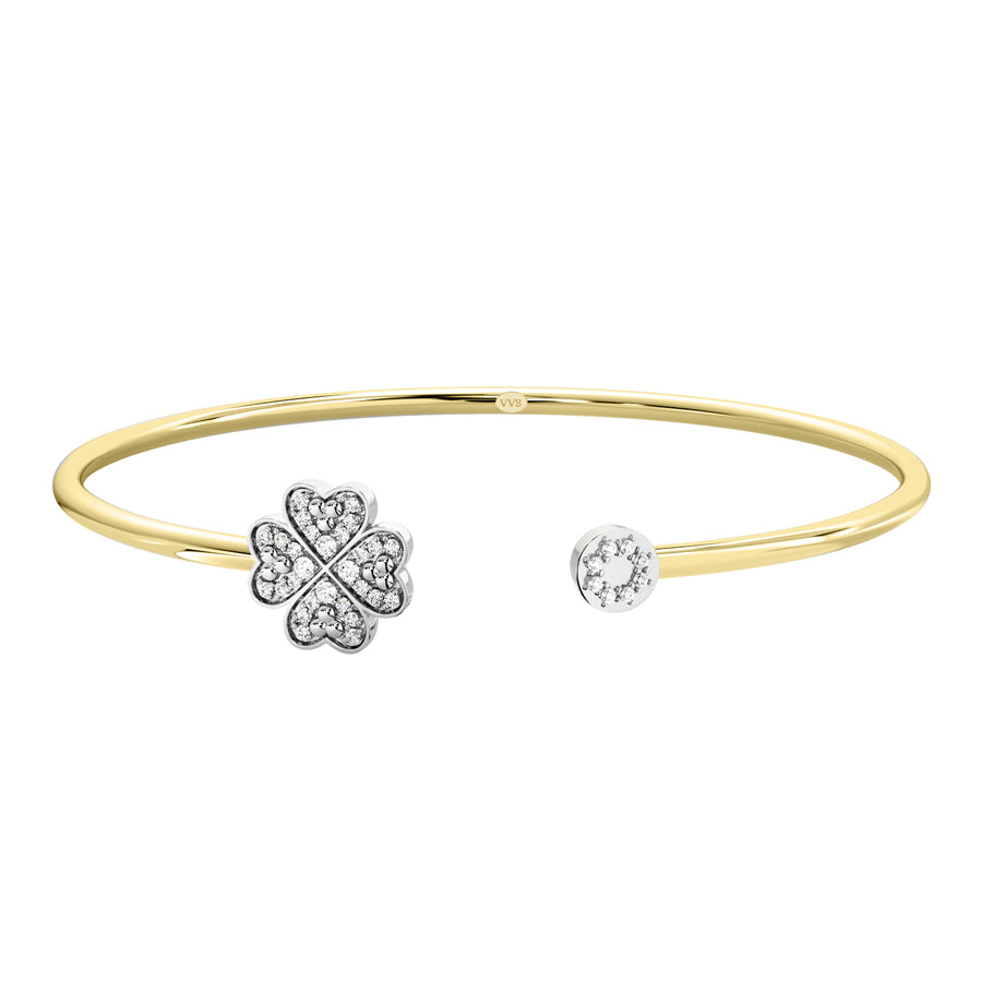 Faith Solitaire Torque Bangle