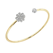 Faith Solitaire Torque Bangle