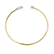 Faith Solitaire Torque Bangle