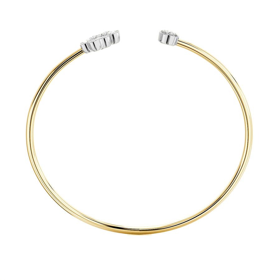 Faith Solitaire Torque Bangle