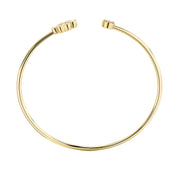 Faith Solitaire Torque Bangle