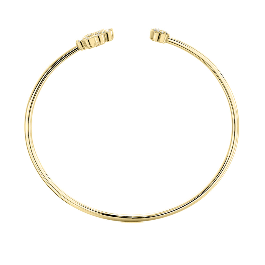 Faith Solitaire Torque Bangle
