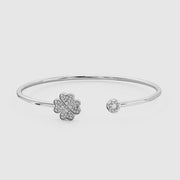 Faith Solitaire Torque Bangle